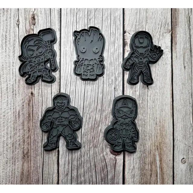Cortadores De Galletas - Los Vengadores (pack 5 Un)
