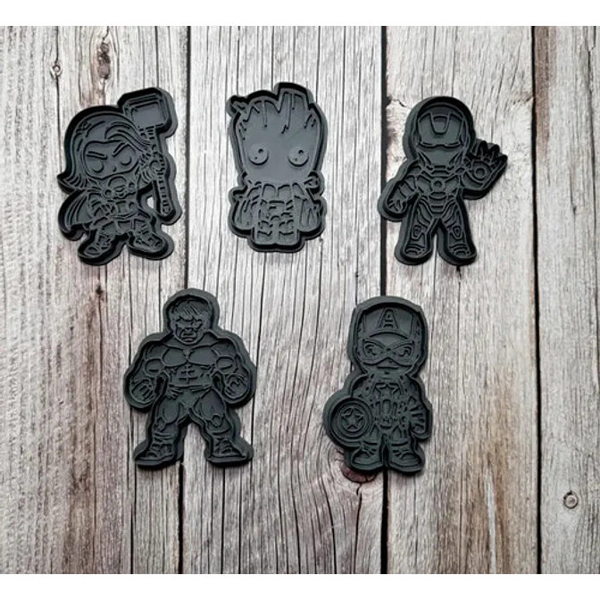 Cortadores De Galletas - Los Vengadores (pack 5 Un) 2