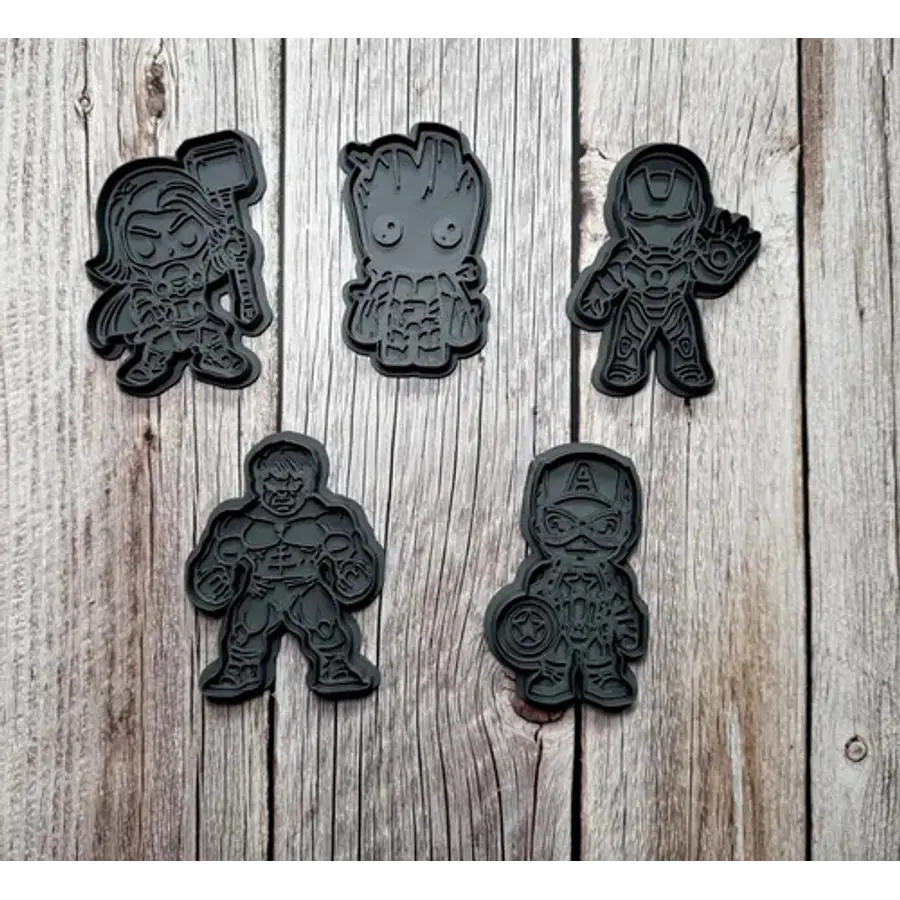 Cortadores De Galletas - Los Vengadores (pack 5 Un)