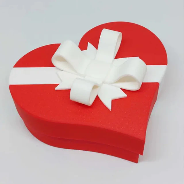 Caja De Corazón  Con Cerradura Para San Valentín