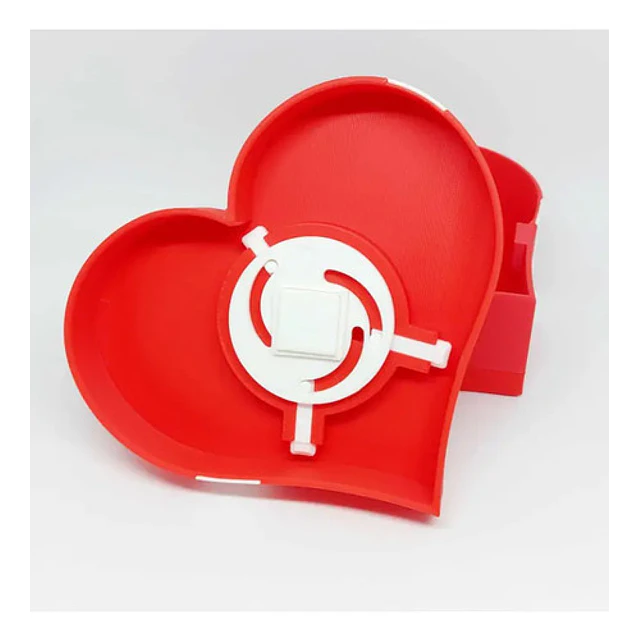Caja De Corazón  Con Cerradura Para San Valentín