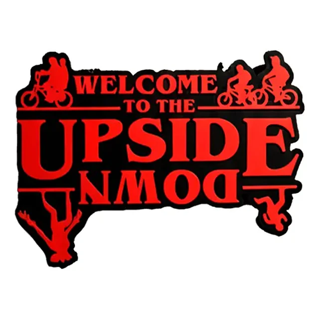 Letrero De Puerta Upside Down - Stranger Things