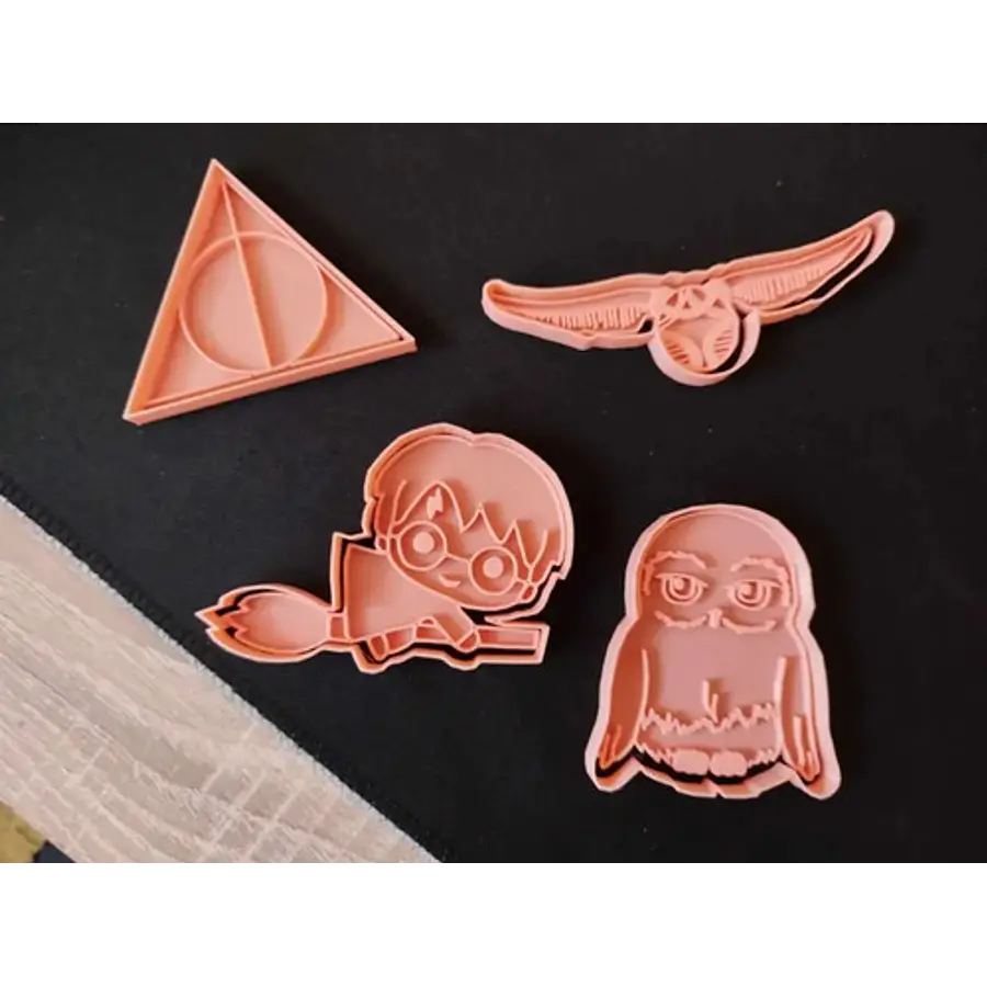 Cortador De Galletas - Harry Potter (pack 4 Un)