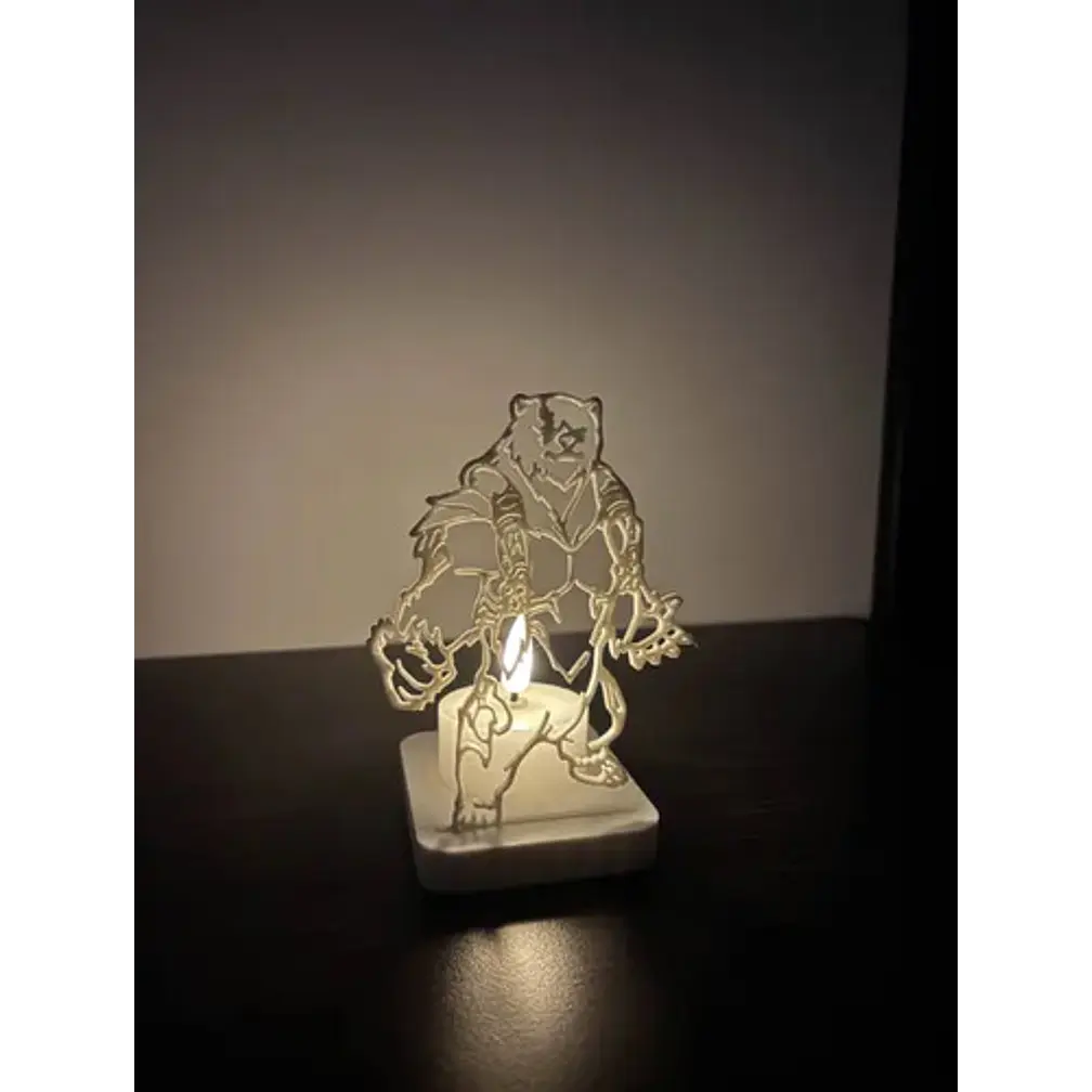 Portavelas Led- Volibear De League Of Legends (sin Vela) 2