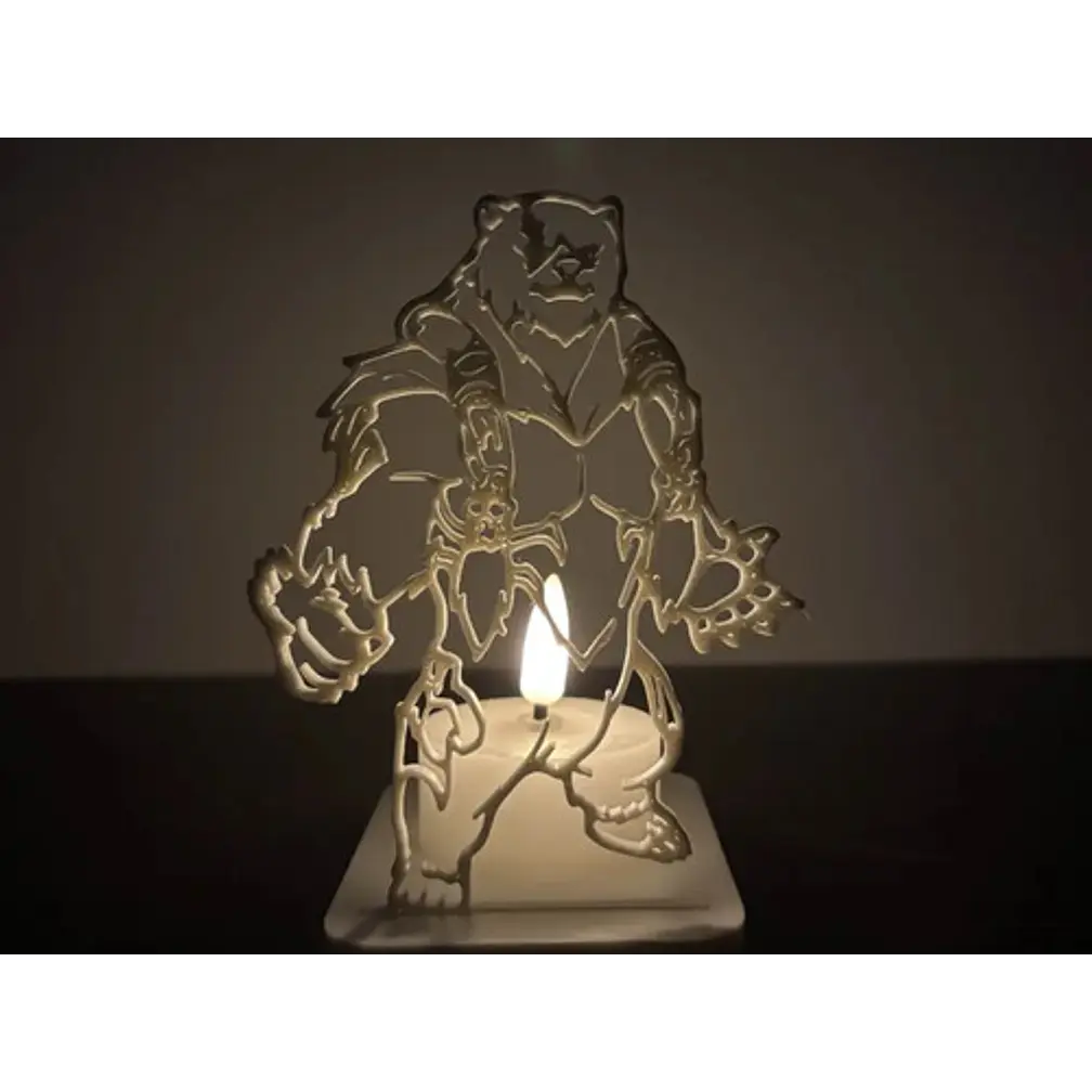 Portavelas Led- Volibear De League Of Legends (sin Vela) 3