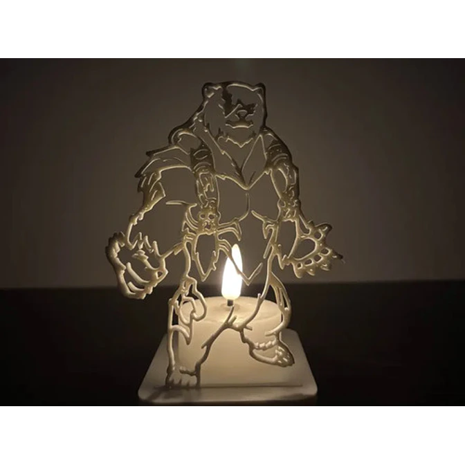 Portavelas Led- Volibear De League Of Legends (sin Vela) 3