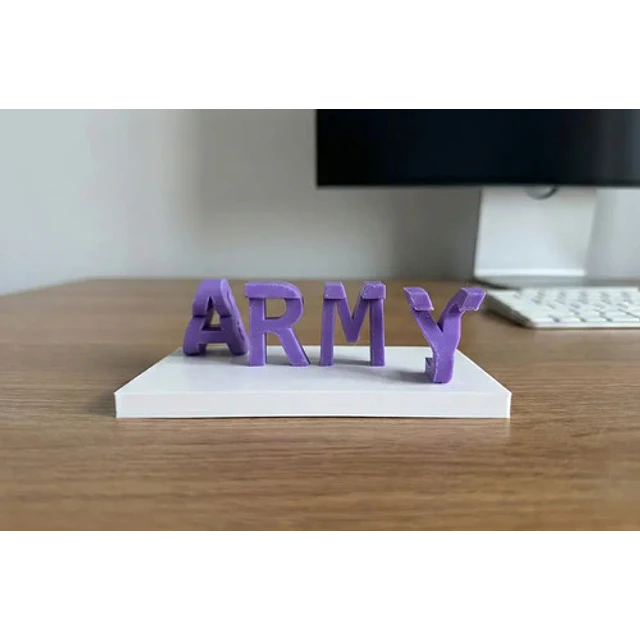 Estatua Texto Decorativo Bts Y Armys Invertido