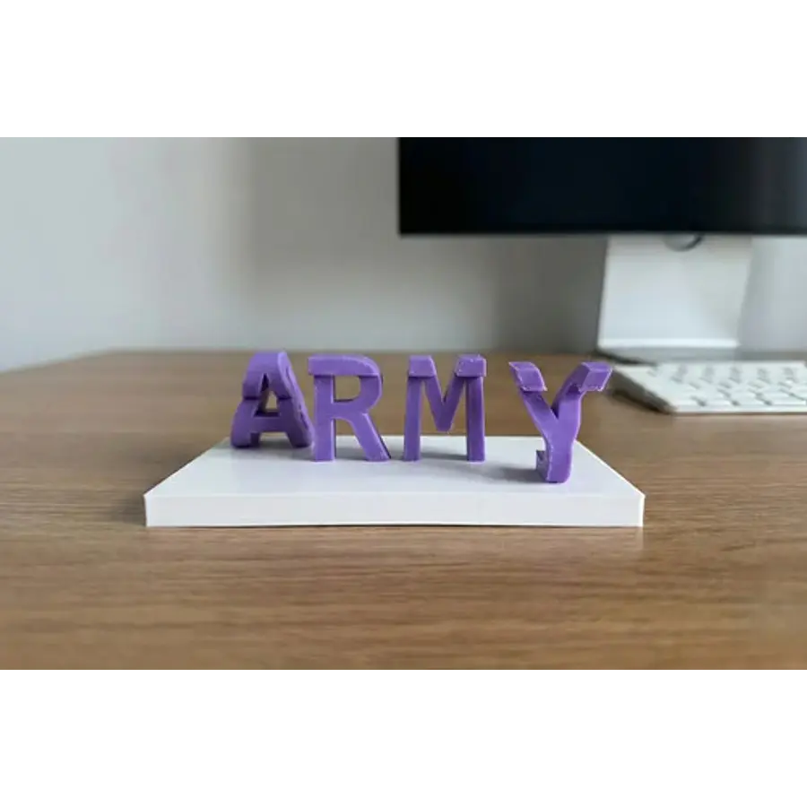 Estatua Texto Decorativo Bts Y Armys Invertido
