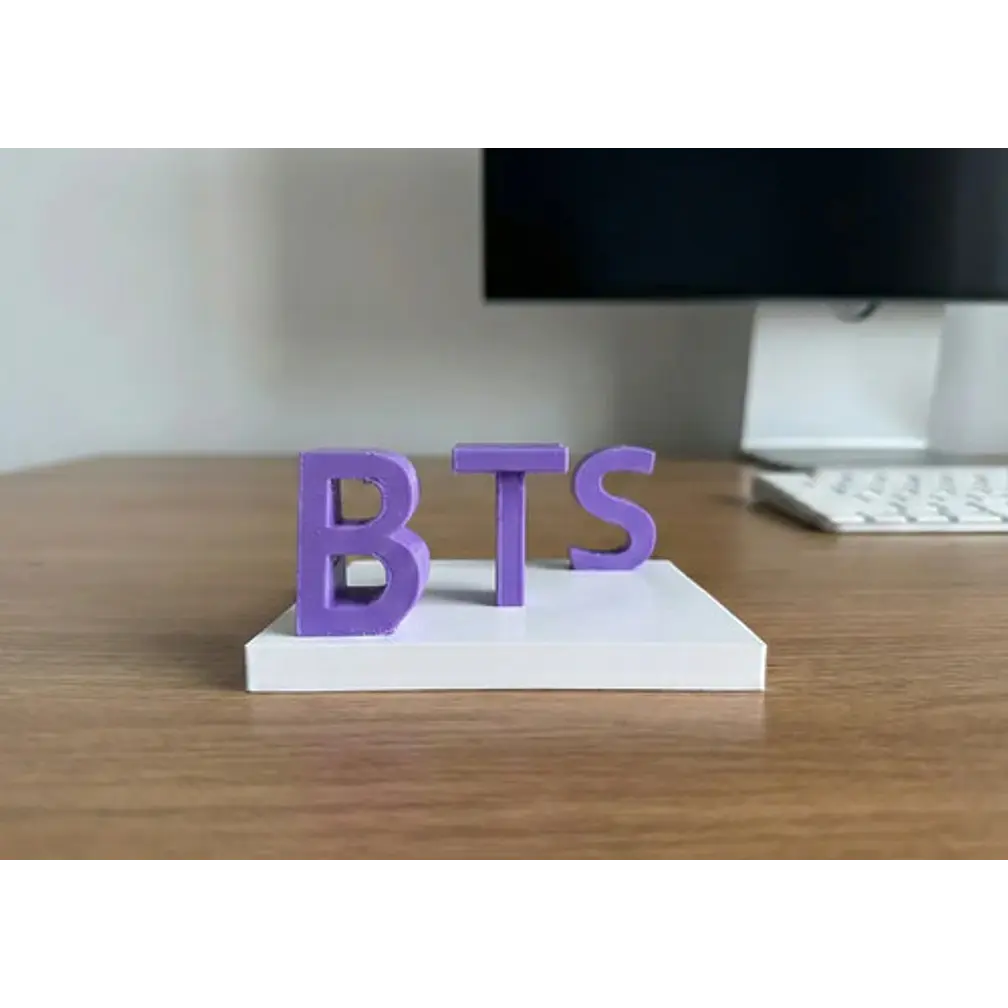 Estatua Texto Decorativo Bts Y Armys Invertido 3