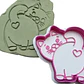 Cortador Y Sellador De Galletas De Amor De Gato - Miniatura 2