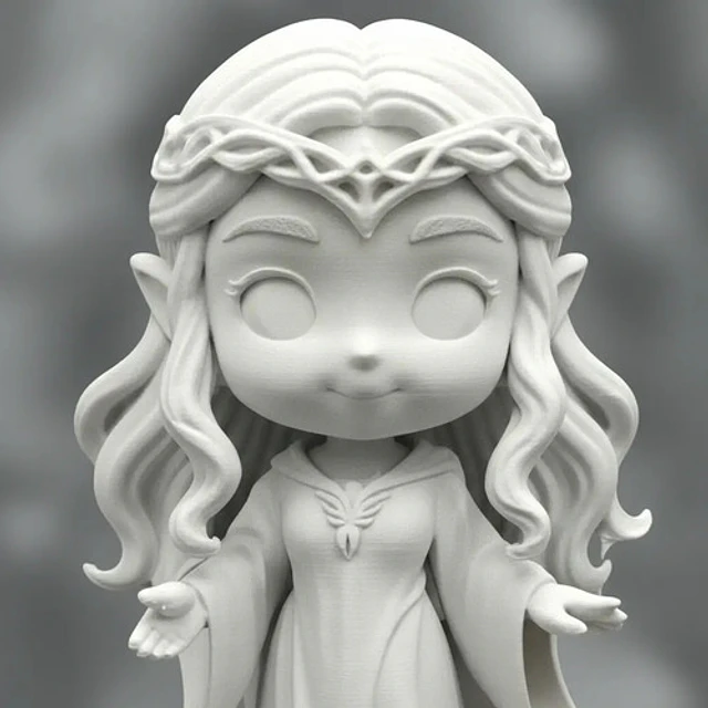 Figura De Acción - Chibi Galadriel Dama De La Luz