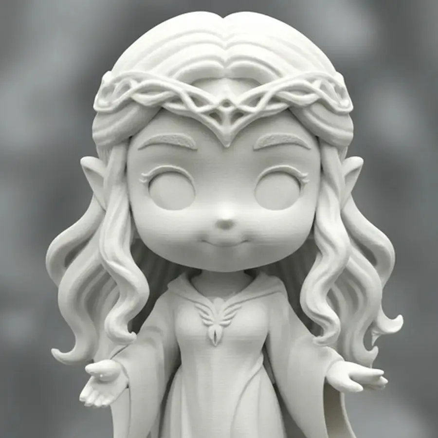 Figura De Acción - Chibi Galadriel Dama De La Luz