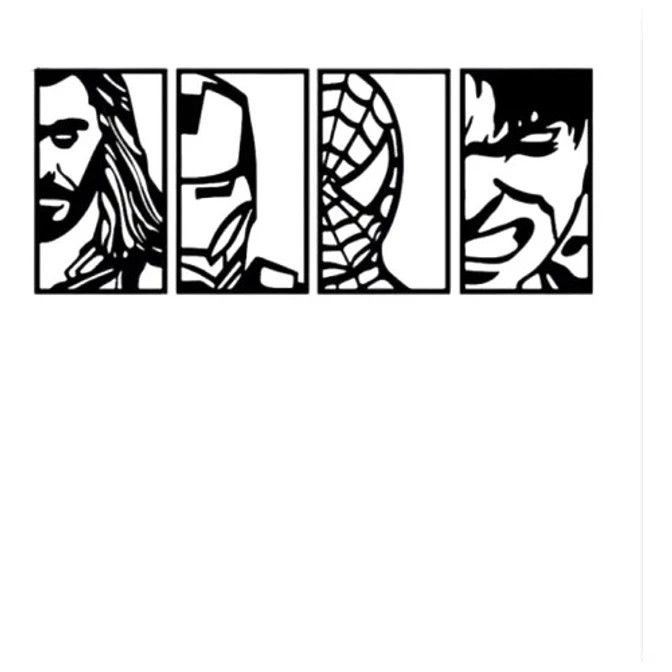 Decoración De Pared De Los Vengadores 1