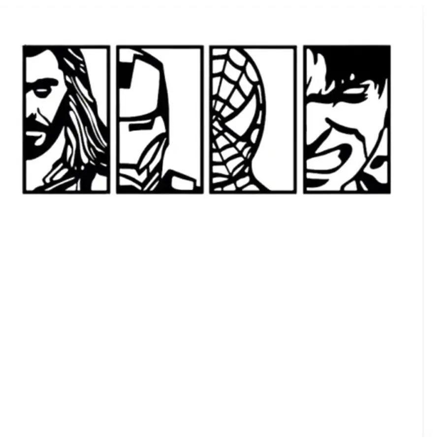 Decoración De Pared De Los Vengadores