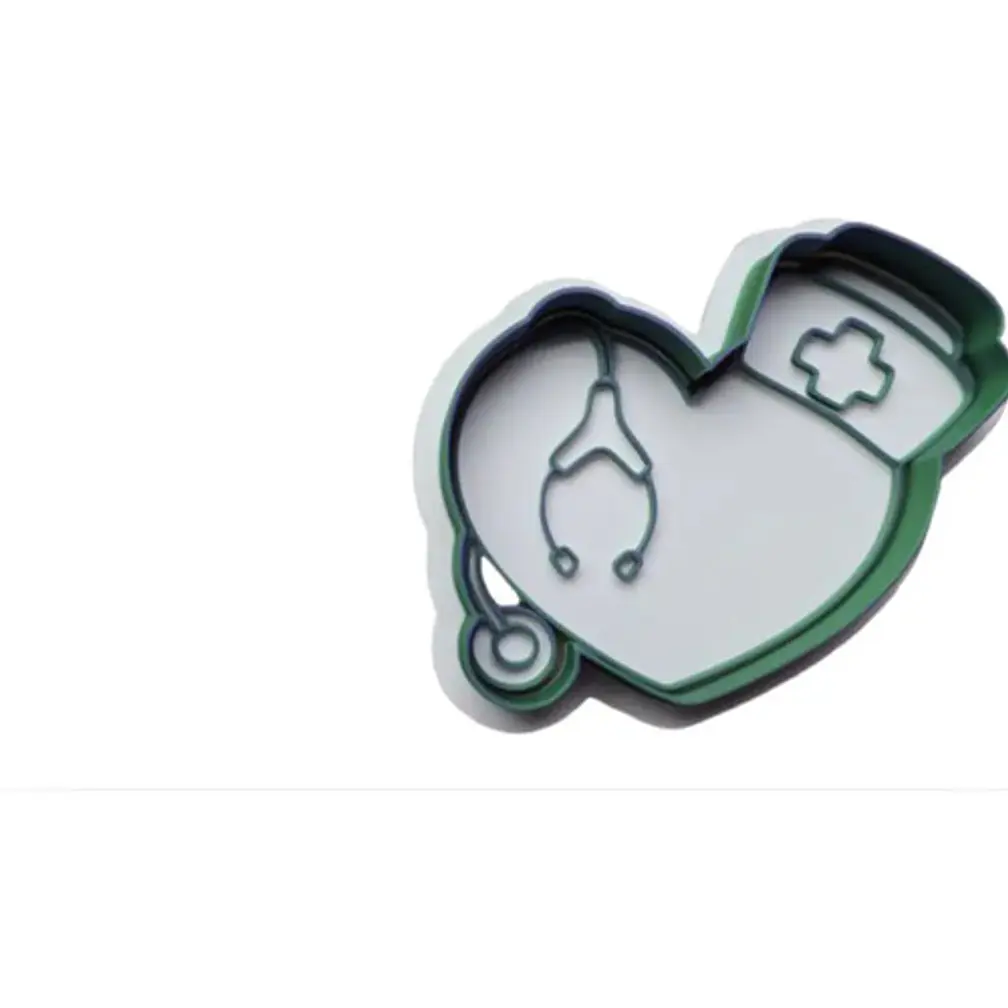 Cortador De Galletas De Estetoscopio De Corazón Médico 2