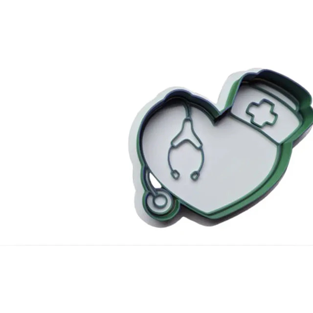 Cortador De Galletas De Estetoscopio De Corazón Médico