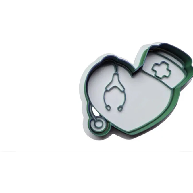 Cortador De Galletas De Estetoscopio De Corazón Médico 2