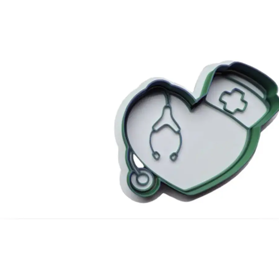 Cortador De Galletas De Estetoscopio De Corazón Médico