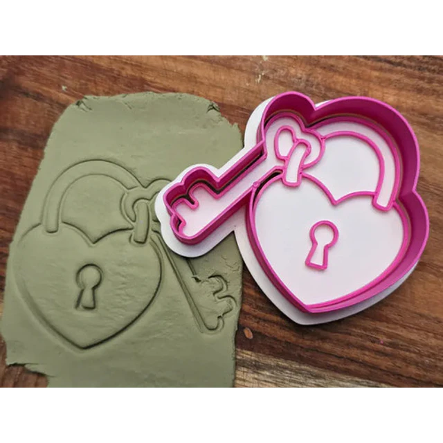 Sello Cortador De Galletas De San Valentín Candado