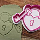 Sello Cortador De Galletas De San Valentín Candado - Miniatura 1