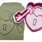Sello Cortador De Galletas De San Valentín Candado - Miniatura 2