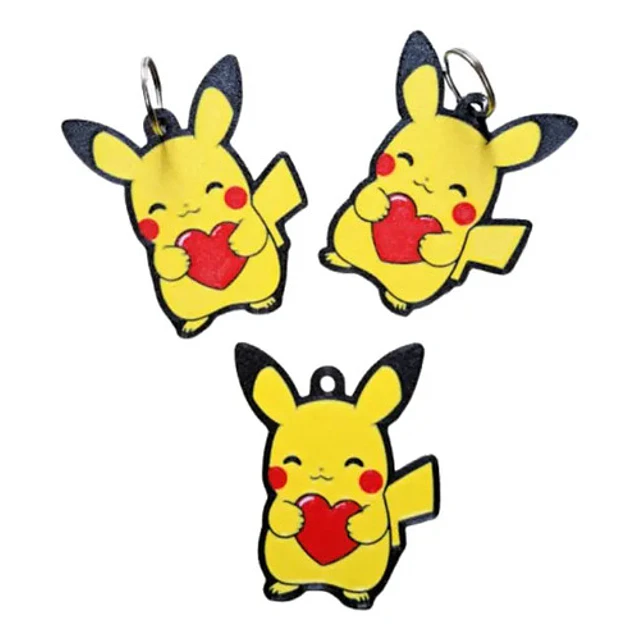 Llavero Pikachu De San Valentín (pack De 3 Un)