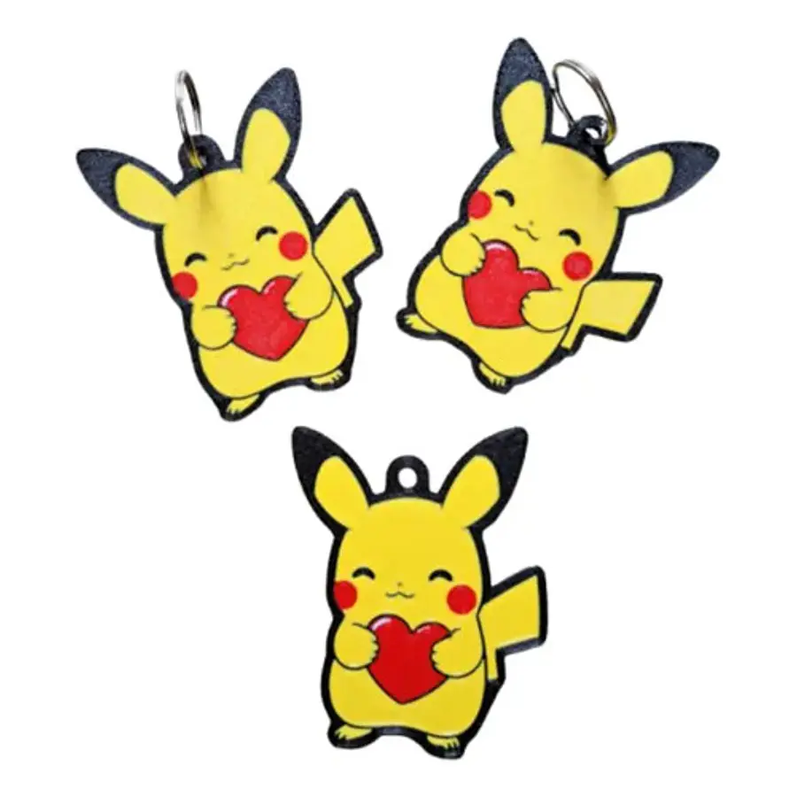 Llavero Pikachu De San Valentín (pack De 3 Un)