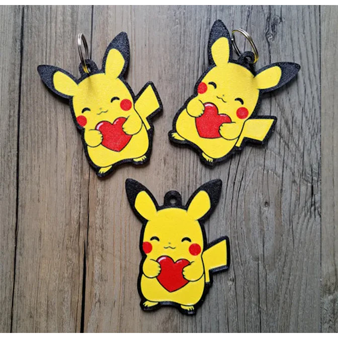 Llavero Pikachu De San Valentín (pack De 3 Un) 2