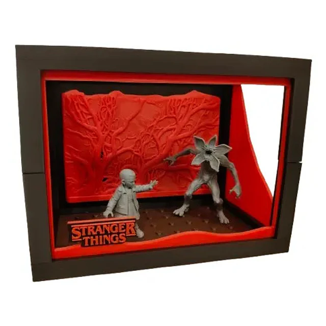 Diorama De Stranger Things  Eleven Y Demogorgon
