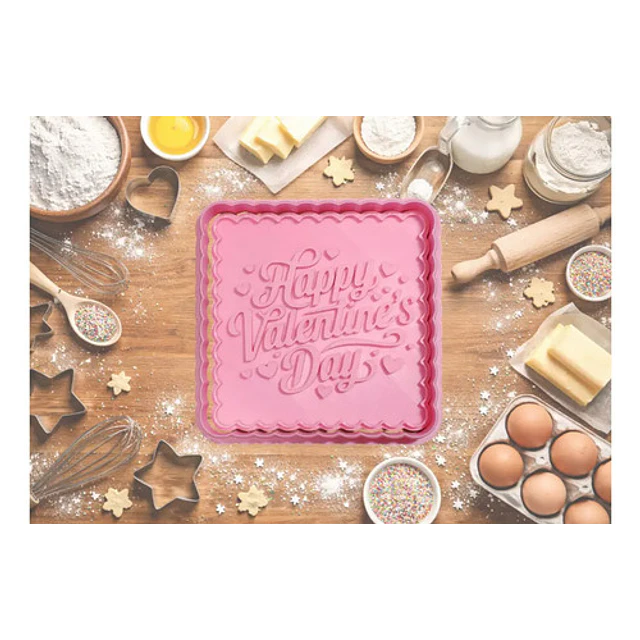 Cortador De Galletas De San Valentín Cuadrado