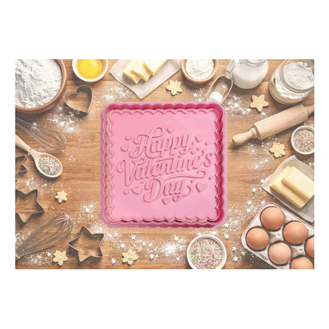 Cortador De Galletas De San Valentín Cuadrado 2