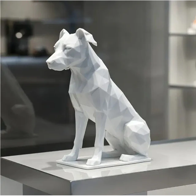 Escultura- Perro Geométrico