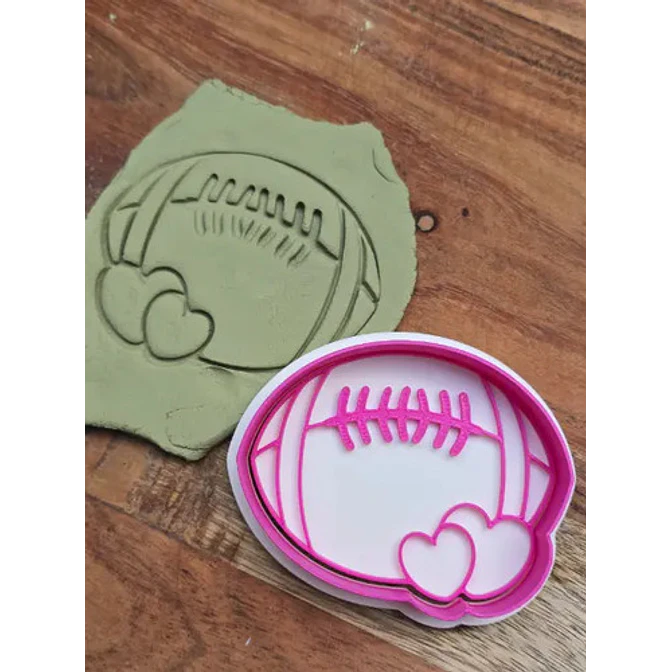 Cortador De Galletas De Amor De Fútbol Americano 2