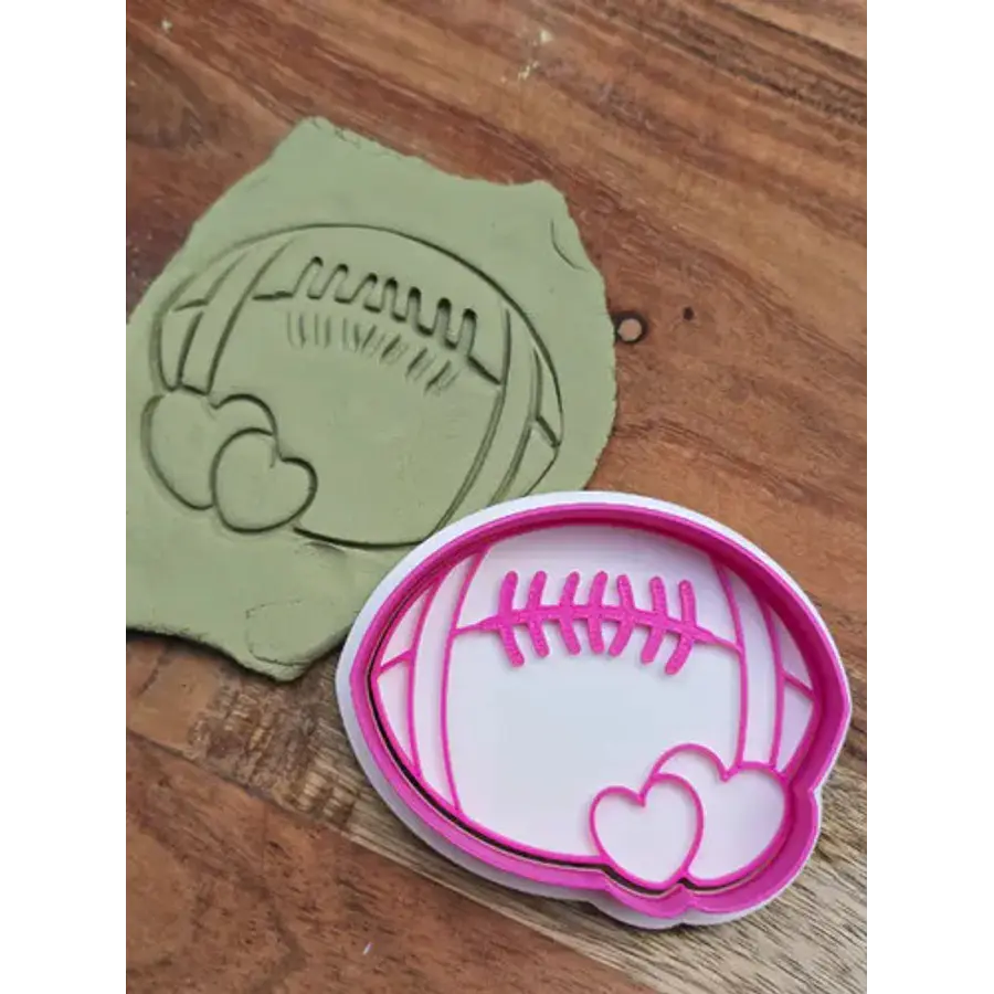 Cortador De Galletas De Amor De Fútbol Americano