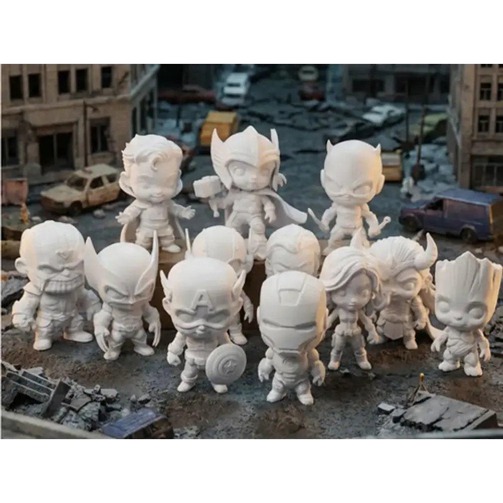 14 Figuras Marvel Set Completo De Chibi 1