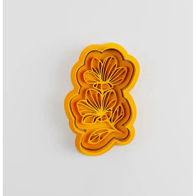 Cortador De Galletas Con Forma De Flores (pack 4 Un)