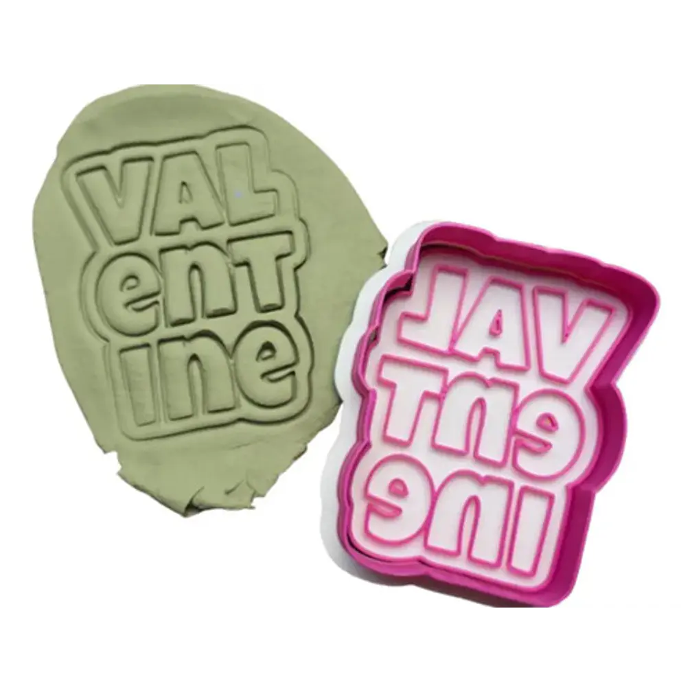 Cortador De Galletas Con La Frase  Valentine  2