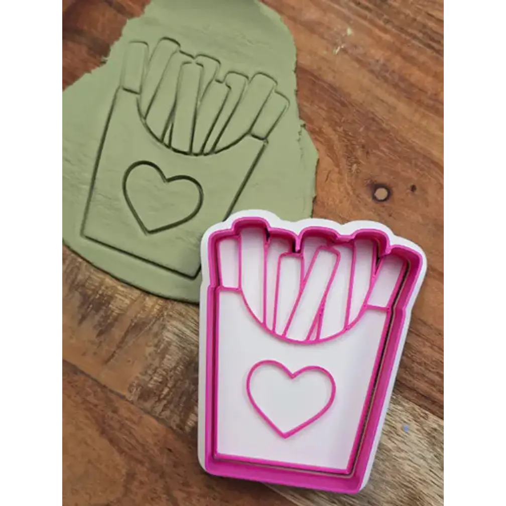 Cortador De Galletas Y Sello Amor Papas Fritas 2