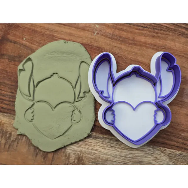 Stitch Amor San Valentín Cortador De Galletas