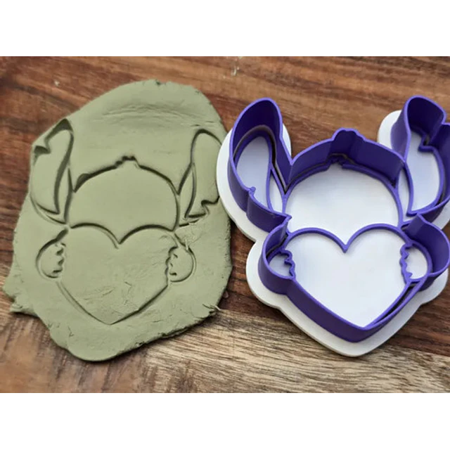 Stitch Amor San Valentín Cortador De Galletas