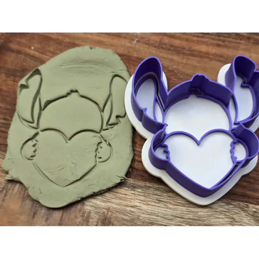 Stitch Amor San Valentín Cortador De Galletas