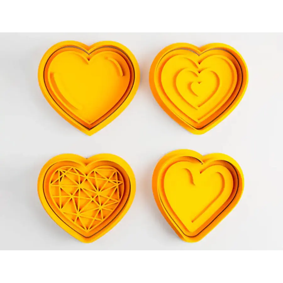 Cortadores De Galletas En Forma De Corazón (pack 4 Un)