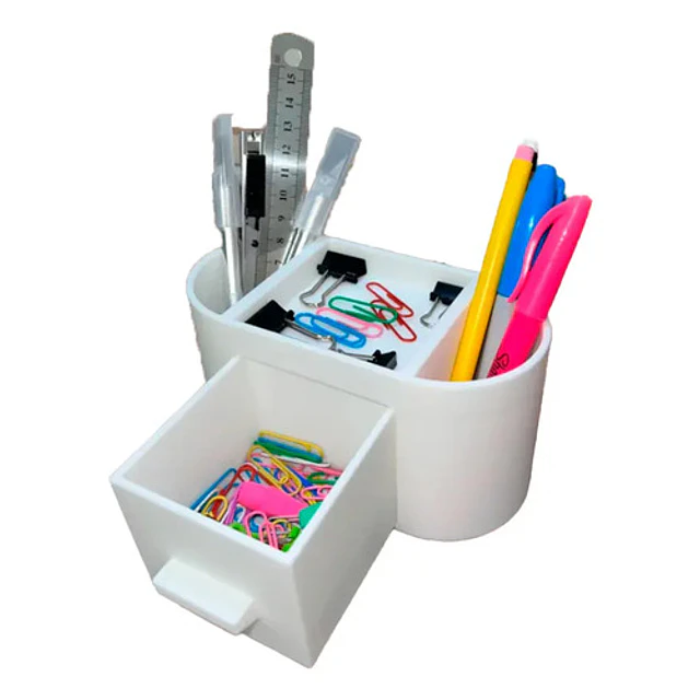 Organizador De Escritorio Con Cajón