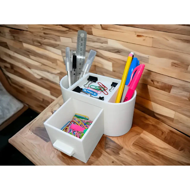 Organizador De Escritorio Con Cajón