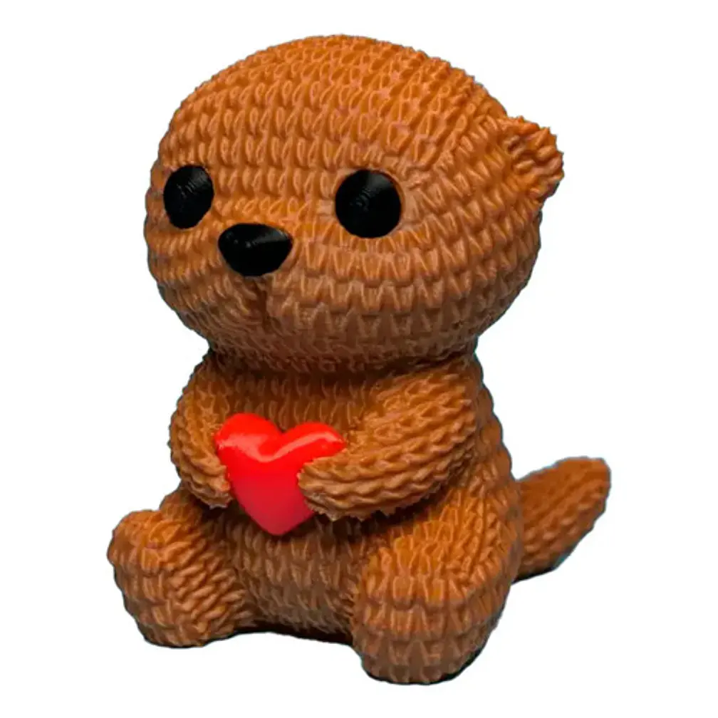 Figura De Nutria Tejida De Amor - San Valentín 1