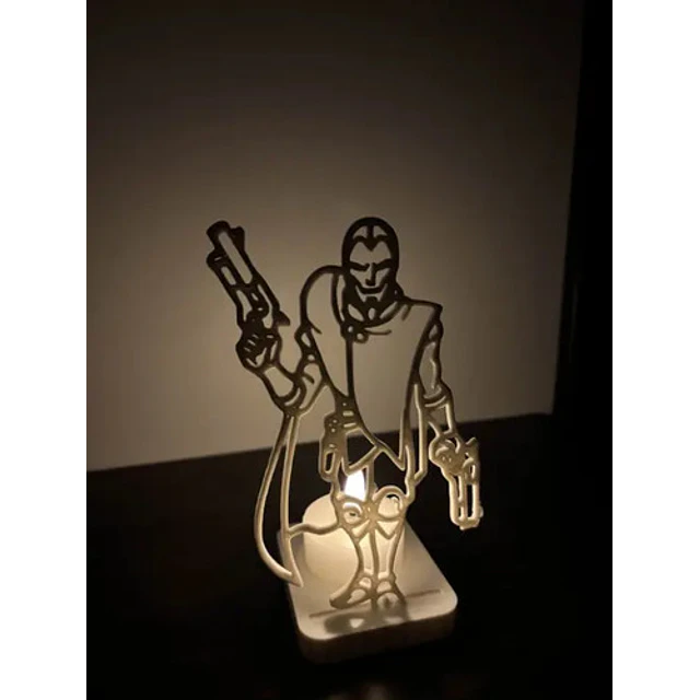 Portavelas Led- Jhin De League Of Legends (sin Vela)