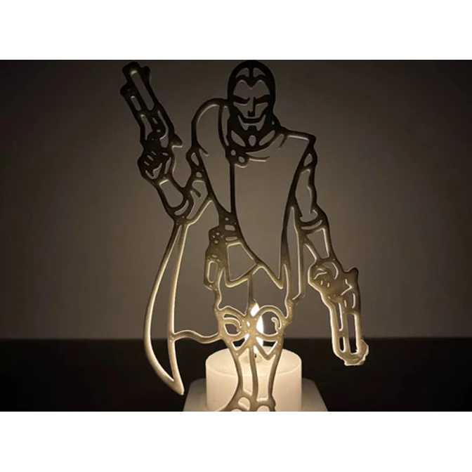 Portavelas Led- Jhin De League Of Legends (sin Vela) 3