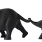 Escultura Minimalista- Dúo De Elefantes - Miniatura 1
