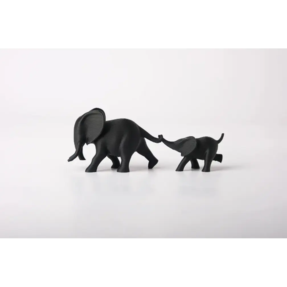 Escultura Minimalista- Dúo De Elefantes 2