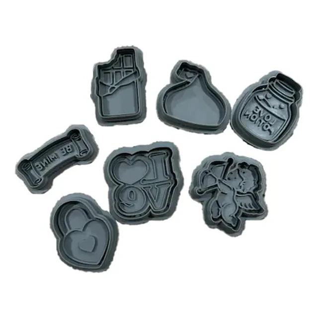 Cortadores De Galletas De San Valentín (pack 7 Un)